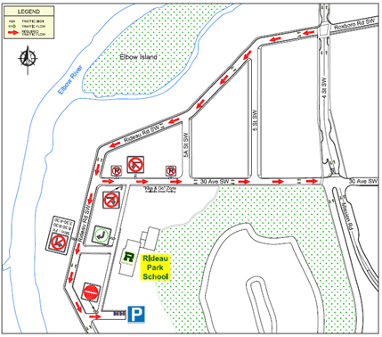 Parking Map Drop Off Zone